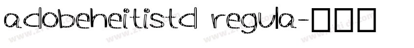 adobeheitistd regula字体转换